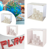 Maxbell Showcase Stackable Dustproof Figures Display Stand Storage Case Display Case beige