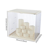 Maxbell Showcase Stackable Dustproof Figures Display Stand Storage Case Display Case beige