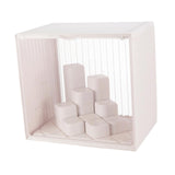 Maxbell Showcase Stackable Dustproof Figures Display Stand Storage Case Display Case white
