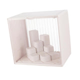 Maxbell Showcase Stackable Dustproof Figures Display Stand Storage Case Display Case white