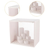 Maxbell Showcase Stackable Dustproof Figures Display Stand Storage Case Display Case white