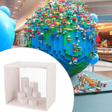 Maxbell Showcase Stackable Dustproof Figures Display Stand Storage Case Display Case white