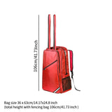 Maxbell Fencing Bag Versatile Nylon Cloth Handbag for Enthusiast Adults Professional red