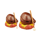 Maxbell Wood Fish Drum Traditional Compact Wooden Fish Balsam for SPA Office Counter 3inch