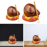 Maxbell Wood Fish Drum Traditional Compact Wooden Fish Balsam for SPA Office Counter 3inch