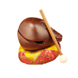 Maxbell Wood Fish Drum Traditional Compact Wooden Fish Balsam for SPA Office Counter 3inch