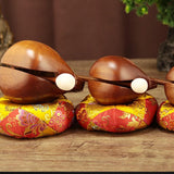 Maxbell Wood Fish Drum Traditional Compact Wooden Fish Balsam for SPA Office Counter 3inch