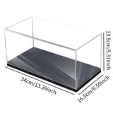 Maxbell Acrylic Display Case Model Figure Display Case for 1/18 Model Cars Souvenirs