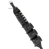 Maxbell Medieval Waist Belt Faux Leather Renaissance Accessories for Carnivals Party Black