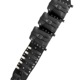Maxbell Medieval Waist Belt Faux Leather Renaissance Accessories for Carnivals Party Black