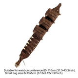 Maxbell Medieval Waist Belt Faux Leather Renaissance Accessories for Carnivals Party Brown