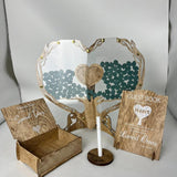 Maxbell Wedding Message Box Wooden Unique Guestbook Set for Easter Memories Birthday