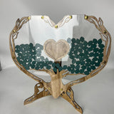 Maxbell Wedding Message Box Wooden Unique Guestbook Set for Easter Memories Birthday