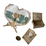 Maxbell Wedding Message Box Wooden Unique Guestbook Set for Easter Memories Birthday