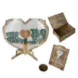 Maxbell Wedding Message Box Wooden Unique Guestbook Set for Easter Memories Birthday