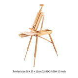 Maxbell Wooden Painting Easel Adjustable Sketch Box Easel for Indoor Painting Drawing