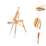 Maxbell Wooden Painting Easel Adjustable Sketch Box Easel for Indoor Painting Drawing