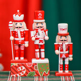 Maxbell 3Pcs Nutcracker Figurine Christmas Decor for Christmas Party Favors Birthday