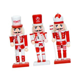 Maxbell 3Pcs Nutcracker Figurine Christmas Decor for Christmas Party Favors Birthday
