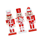 Maxbell 3Pcs Nutcracker Figurine Christmas Decor for Christmas Party Favors Birthday