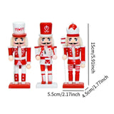 Maxbell 3Pcs Nutcracker Figurine Christmas Decor for Christmas Party Favors Birthday