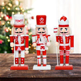 Maxbell 3Pcs Nutcracker Figurine Christmas Decor for Christmas Party Favors Birthday