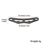 Maxbell Carbon Fiber Accessories Replacement Part Bumper Mount for 1:10 Scale Models