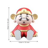 Maxbell God of Wealth Phone Stand Cute Phone Holder for Living Room Shop Window Red