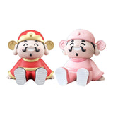 Maxbell God of Wealth Phone Stand Cute Phone Holder for Living Room Shop Window Red