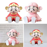 Maxbell God of Wealth Phone Stand Cute Phone Holder for Living Room Shop Window Red