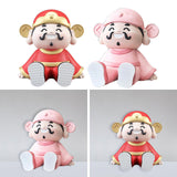 Maxbell God of Wealth Phone Stand Cute Phone Holder for Living Room Shop Window Red