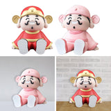 Maxbell God of Wealth Phone Stand Cute Phone Holder for Living Room Shop Window Red