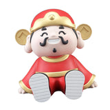 Maxbell God of Wealth Phone Stand Cute Phone Holder for Living Room Shop Window Red