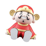 Maxbell God of Wealth Phone Stand Cute Phone Holder for Living Room Shop Window Red