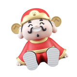 Maxbell God of Wealth Phone Stand Cute Phone Holder for Living Room Shop Window Red
