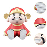 Maxbell God of Wealth Phone Stand Cute Phone Holder for Living Room Shop Window Red