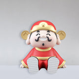 Maxbell God of Wealth Phone Stand Cute Phone Holder for Living Room Shop Window Red