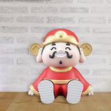 Maxbell God of Wealth Phone Stand Cute Phone Holder for Living Room Shop Window Red