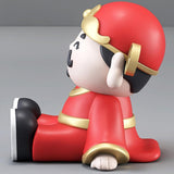 Maxbell God of Wealth Phone Stand Cute Phone Holder for Living Room Shop Window Red
