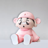 Maxbell God of Wealth Phone Stand Cute Phone Holder for Living Room Shop Window Pink