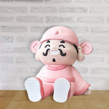 Maxbell God of Wealth Phone Stand Cute Phone Holder for Living Room Shop Window Pink