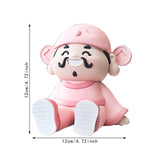 Maxbell God of Wealth Phone Stand Cute Phone Holder for Living Room Shop Window Pink