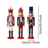 Maxbell 3 Pieces Wooden Christmas Nutcracker Crafts for Xmas Gift Fireplace Tabletop