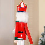 Maxbell 3 Pieces Wooden Christmas Nutcracker Crafts for Xmas Gift Fireplace Tabletop