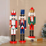 Maxbell 3 Pieces Wooden Christmas Nutcracker Crafts for Xmas Gift Fireplace Tabletop