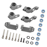 Maxbell RC Steering Components Upgrade Steering Blocks for 1:10 Scale Crawler RC Car Gray