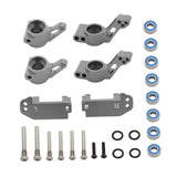 Maxbell RC Steering Components Upgrade Steering Blocks for 1:10 Scale Crawler RC Car Gray