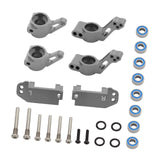 Maxbell RC Steering Components Upgrade Steering Blocks for 1:10 Scale Crawler RC Car Gray