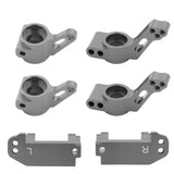 Maxbell RC Steering Components Upgrade Steering Blocks for 1:10 Scale Crawler RC Car Gray