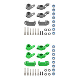 Maxbell RC Steering Components Upgrade Steering Blocks for 1:10 Scale Crawler RC Car Gray